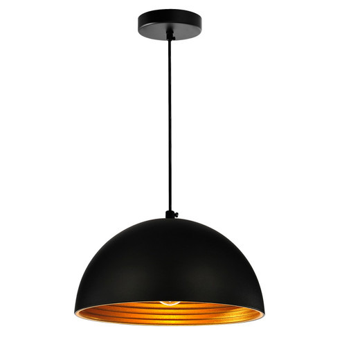 Modest One Light Mini Pendant in Black (401|9629P12-1-101)