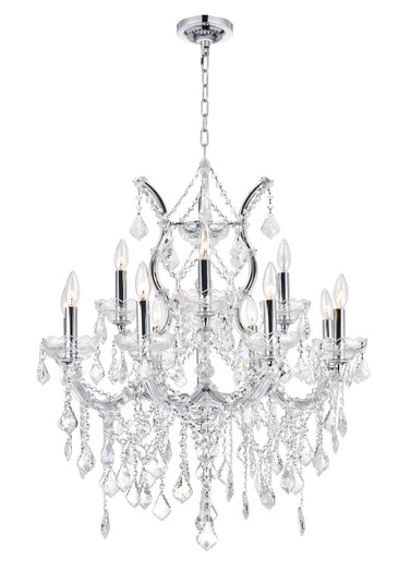 Maria Theresa 13 Light Chandelier in Chrome (401|8311P30C-13 (Clear))