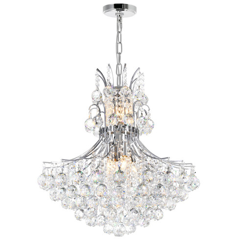 Princess Ten Light Chandelier in Chrome (401|8012P24C)