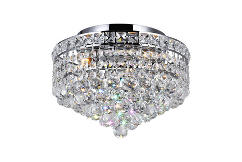 Luminous Three Light Flush Mount in Chrome (401|8002C12C)