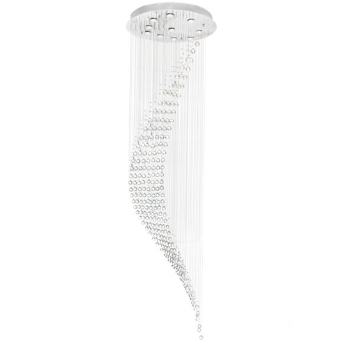 Ribbon Ten Light Flush Mount in Chrome (401|6629C26C)