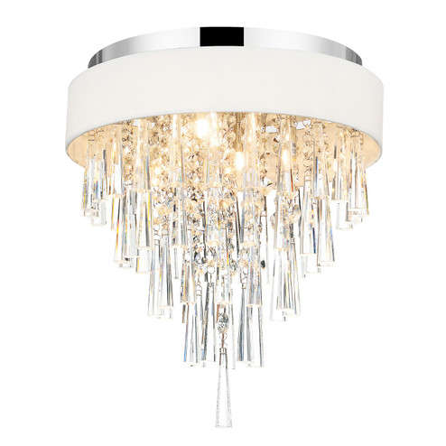 Franca Four Light Flush Mount in Off White (401|5523C16C (Off White))