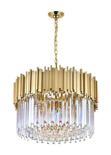Deco Seven Light Chandelier in Medallion Gold (401|1112P24-7-169)
