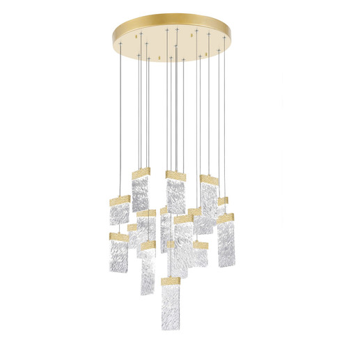 Carolina LED Chandelier in Gold Leaf (401|1090P32-16-620)