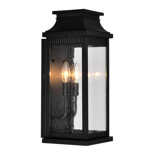 Milford Two Light Outdoor Wall Lantern in Black (401|0418W7L-2)