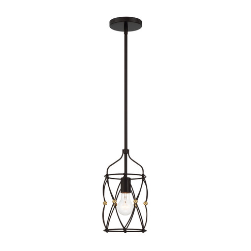 Zucca One Light Pendant in English Bronze / Antique Gold (60|ZUC-A9031-EB-GA)