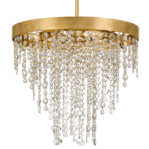 Winham Five Light Chandelier in Antique Gold (60|WIN-615-GA-CL-MWP)