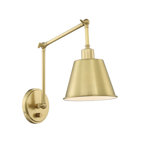 Mitchell One Light Wall Sconce in Aged Brass (60|MIT-A8021-AG)