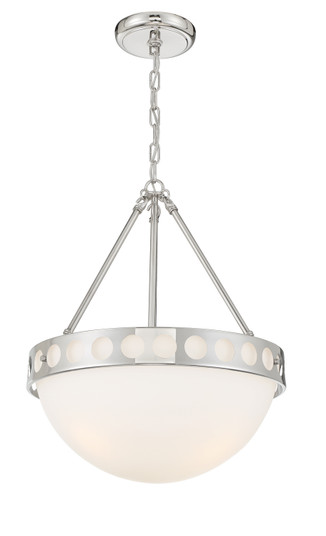 Kirby Three Light Chandelier in Polished Nickel (60|KIR-B8105-PN)