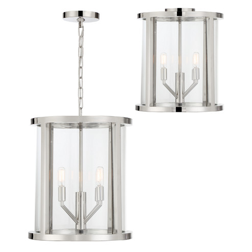 Devon Four Light Mini Chandelier in Polished Nickel (60|DEV-B8004-PN)