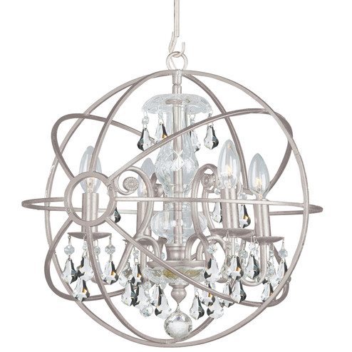 Solaris Four Light Mini Chandelier in Olde Silver (60|9025-OS-CL-S)