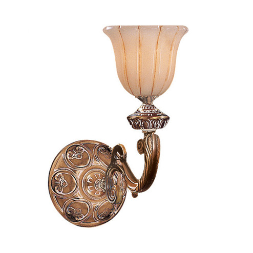 Natural Alabaster One Light Wall Sconce in French White (60|891-WH)