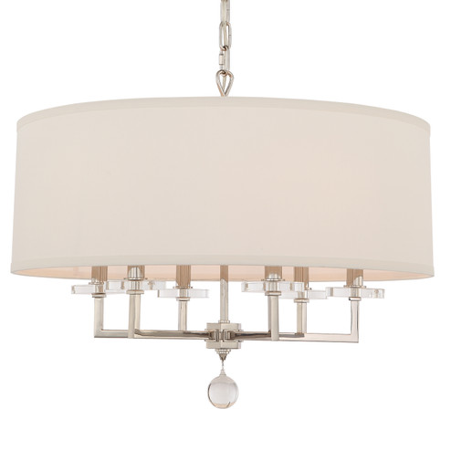 Paxton Six Light Chandelier in Polished Nickel (60|8116-PN)