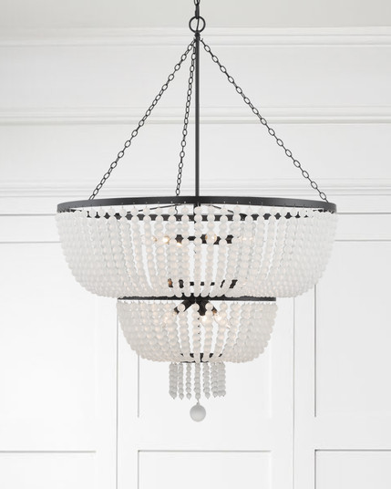 Rylee 12 Light Chandelier in Matte Black (60|612-MK)