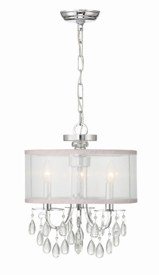 Hampton Three Light Mini Chandelier in Polished Chrome (60|5623-CH)