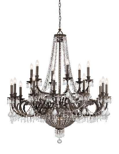 Vanderbilt 23 Light Chandelier in English Bronze (60|5169-EB-CL-MWP)