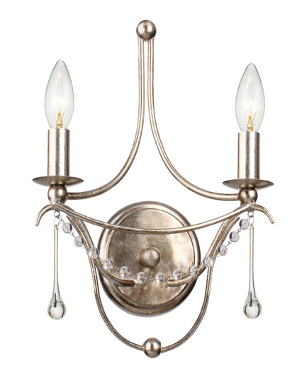 Metro Two Light Wall Sconce in Antique Silver (60|422-SA)