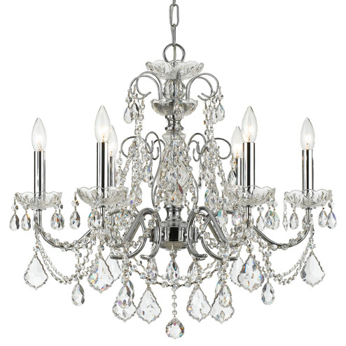 Imperial Six Light Chandelier in Polished Chrome (60|3226-CH-CL-S)