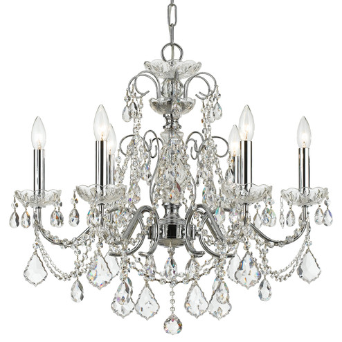 Imperial Six Light Chandelier in Polished Chrome (60|3226-CH-CL-MWP)