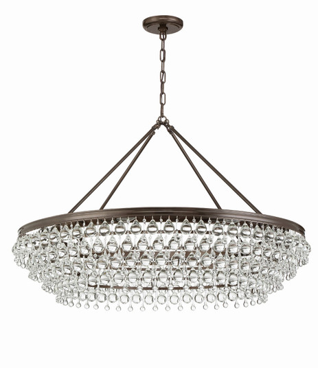 Calypso Eight Light Chandelier in Vibrant Bronze (60|278-VZ)