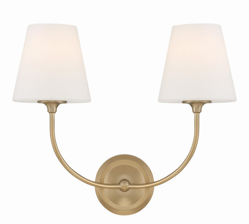 Sylvan Two Light Wall Sconce in Vibrant Gold (60|2442-OP-VG)