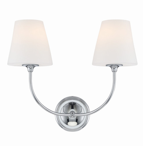Sylvan Two Light Wall Sconce in Polished Chrome (60|2442-OP-CH)