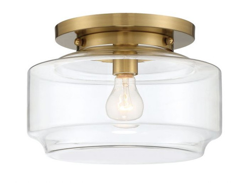 Peri One Light Flushmount in Satin Brass (46|X3112-SB)