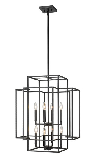 Titania Eight Light Chandelier in Matte Black (224|454-28MB)