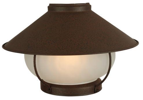 Outdoor Bowl Light Kit LED Fan Light Kit in Rustic Iron (46|OLK13-RI-LED)