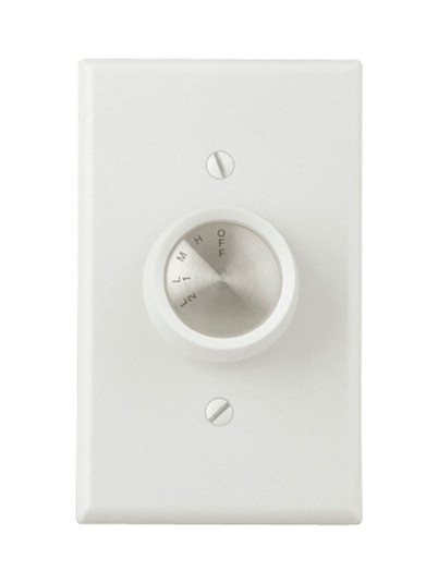 4 Speed Rotary Fan Control 4 Speed Rotary Dial Fan Control in White (46|CM-4SDH)