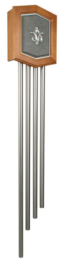 Westminster Chime-With Long Tubes 4 Tube Long Decorative in Pewter (46|C4-PW)