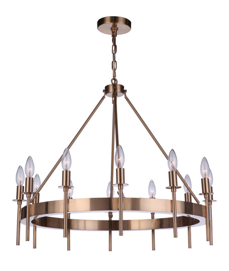 Larrson 12 Light Chandelier in Satin Brass (46|54312-SB)