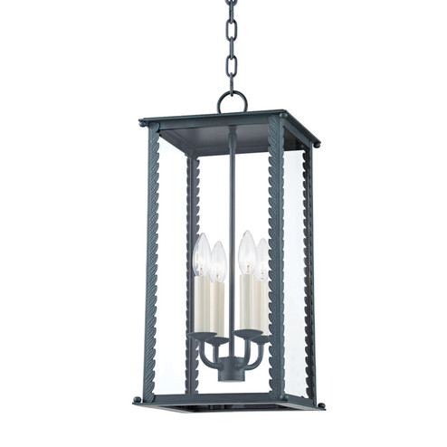 Zuma Four Light Outdoor Lantern in Verdigris (67|F6710-VER)