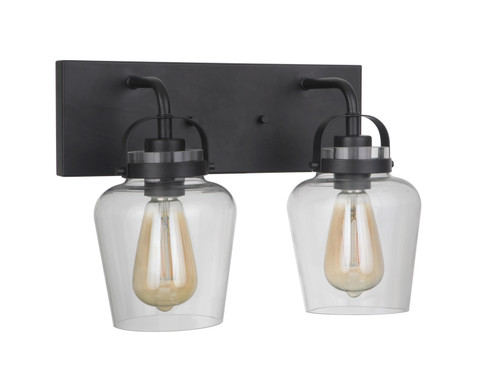 Trystan Two Light Vanity in Flat Black (46|53502-FB)