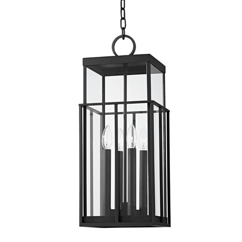 Longport Four Light Outdoor Lantern in Textured Black (67|F6480-TBK)