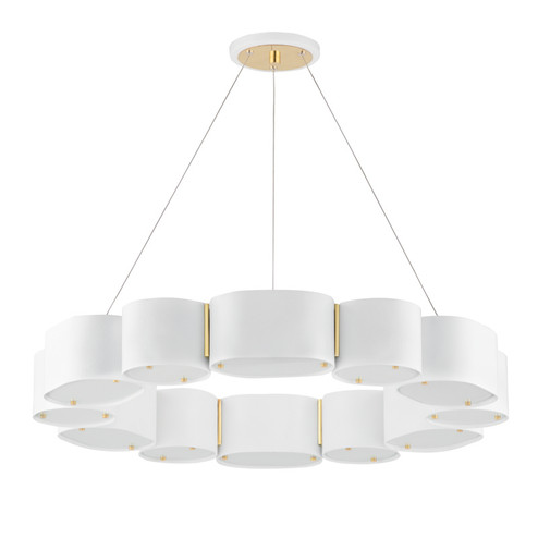 Opal 12 Light Chandelier in Soft White/Vintage Brass (68|393-30-SWH/VB)