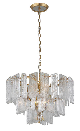 Piemonte Eight Light Chandelier in Gold Leaf (68|244-48)