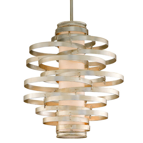 Vertigo Two Light Chandelier in Modern Silver Leaf (68|128-43)