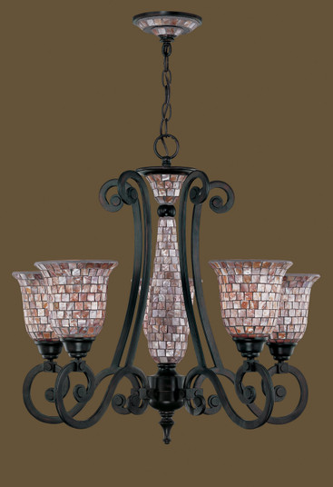 Pearl River Five Light Chandelier in Oil Rubbed Bronze (92|71145 ORB)