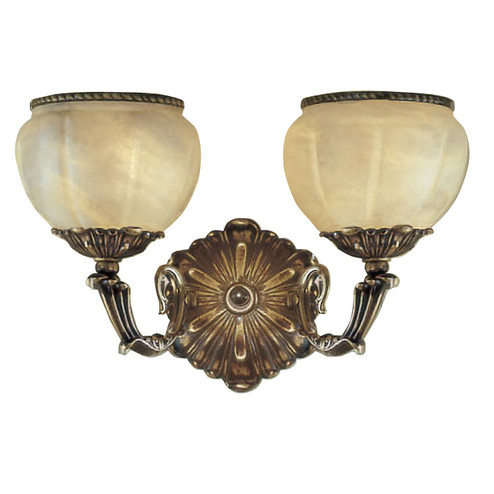 Alexandria I Two Light Wall Sconce in Satin Bronze w/Brown Patina (92|69602 SBB)