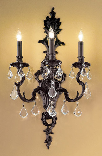 Majestic Three Light Wall Sconce in Aged Pewter (92|57343 AGP CGT)