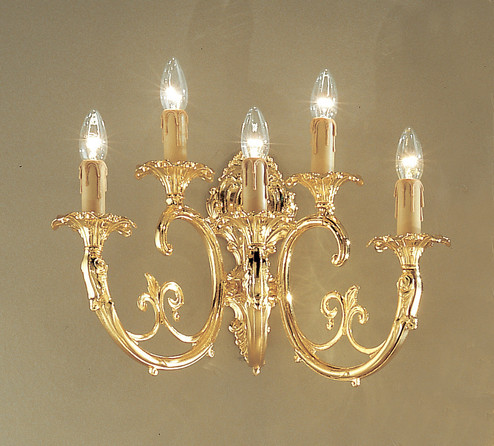 Princeton Five Light Wall Sconce in Gold Plate (92|5705 G)