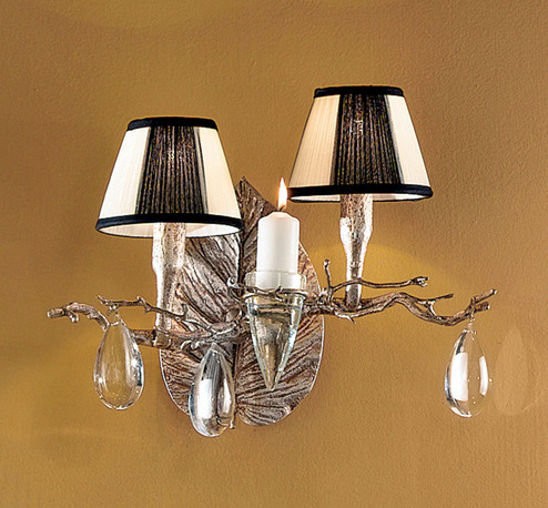 Morning Dew Two Light Wall Sconce in Silver Frost (92|10022 SF)