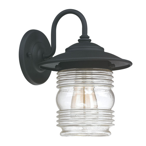 Creekside One Light Outdoor Wall Lantern in Black (65|9671BK)