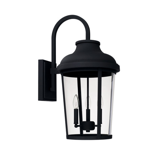 Dunbar Three Light Outdoor Wall Lantern in Black (65|927032BK)