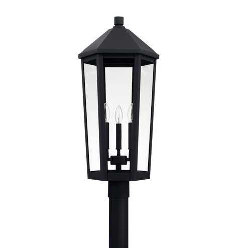 Ellsworth Three Light Outdoor Post Lantern in Black (65|926934BK)