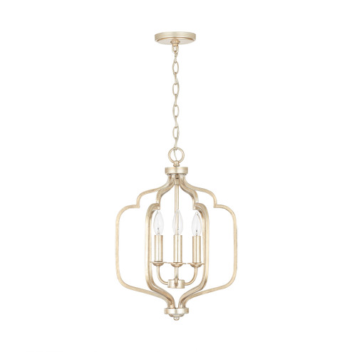 Ophelia Three Light Foyer Pendant in Winter Gold (65|538731WG)