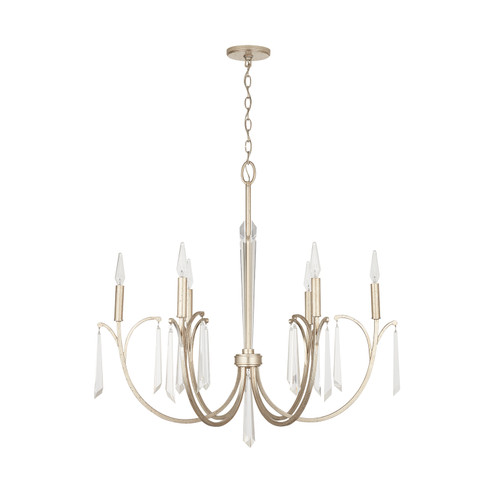 Gwyneth Six Light Chandelier in Winter Gold (65|437061WG)