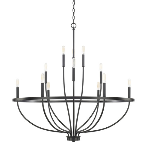 Greyson 12 Light Chandelier in Matte Black (65|428501MB) Greyson 12 Light Chandelier in Matte Black (65|428501MB)