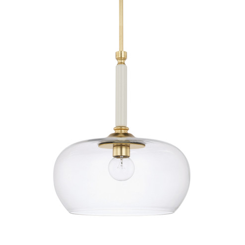 Dorsey One Light Pendant in Whisper White (65|325811WP-438)